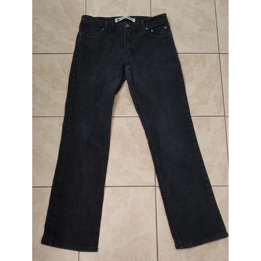 Harley Davidson Jeans Women's 10L Black Bootcut Motorcycle Denim